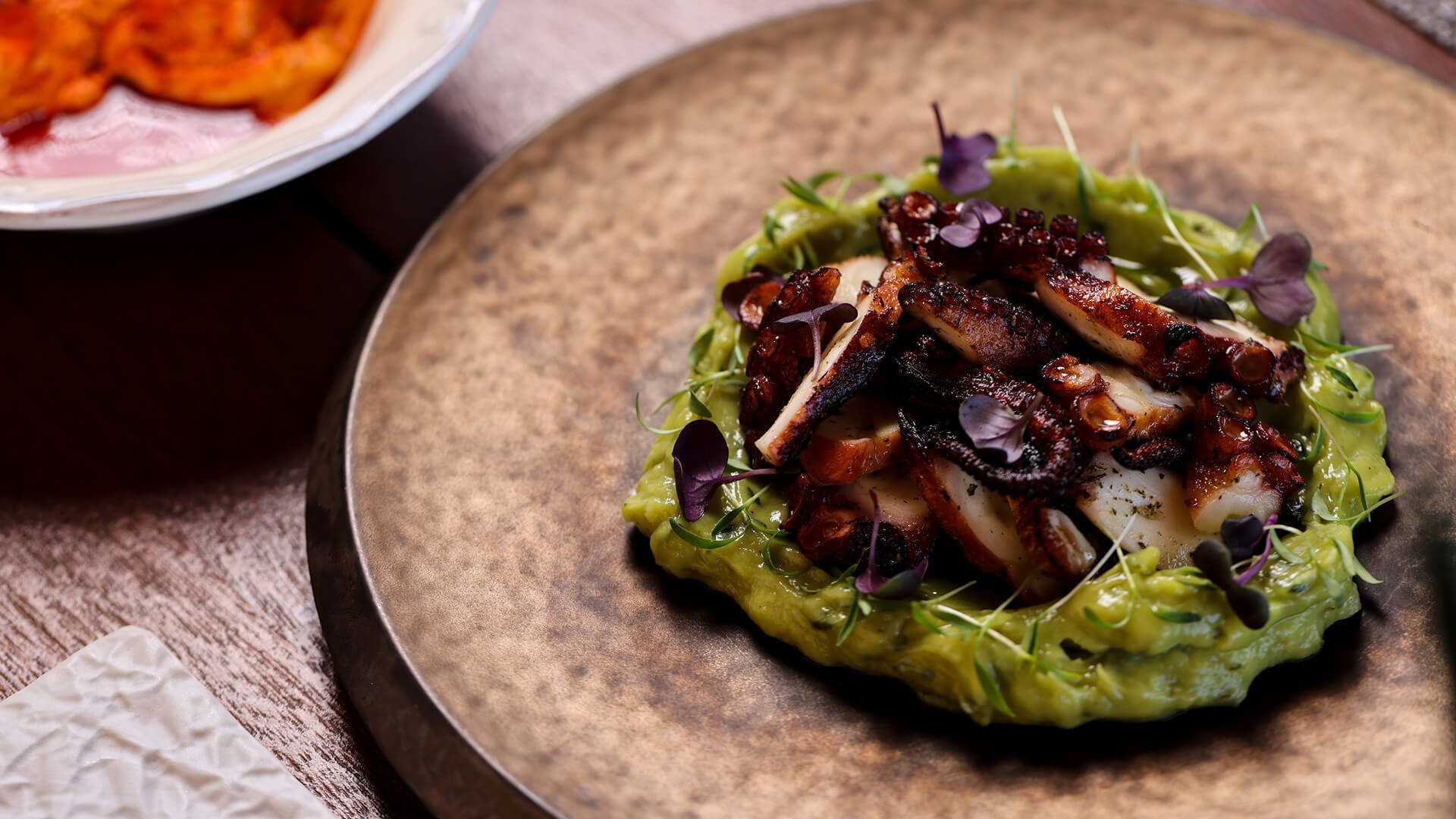 Octopus dish at Baladaya restaurant