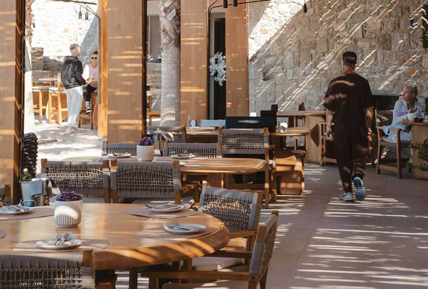 Dining at Tropicana Mykonos