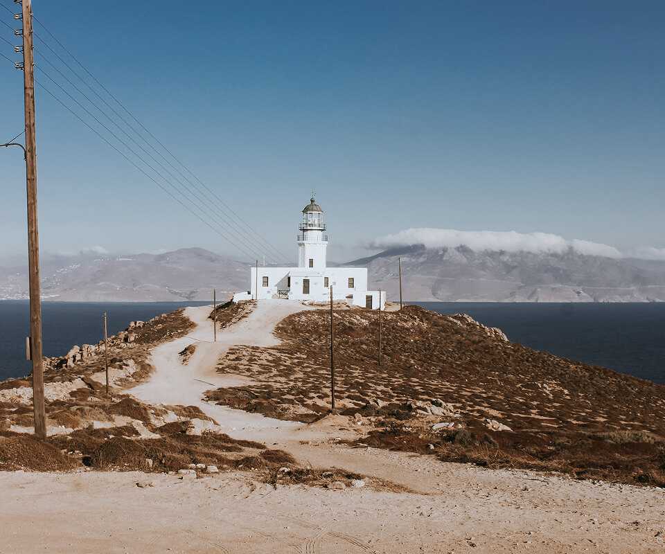 Armenistis Lighthouse in Mykonos